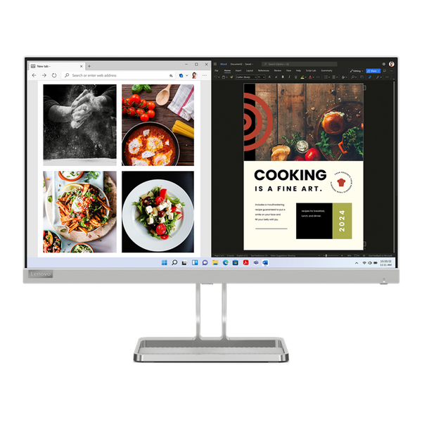 Écran Lenovo L24i-40 23,8 pouces blanc