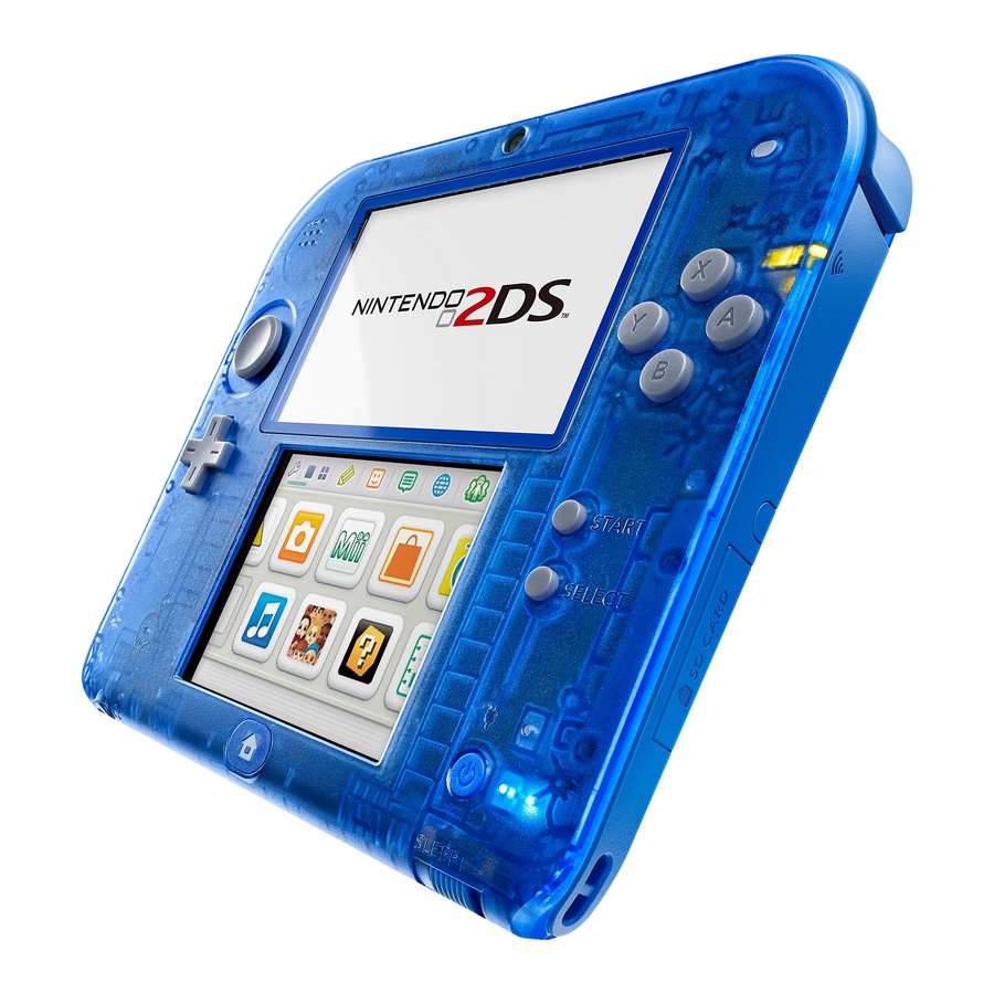 Nintendo 2DS Bleu transparent