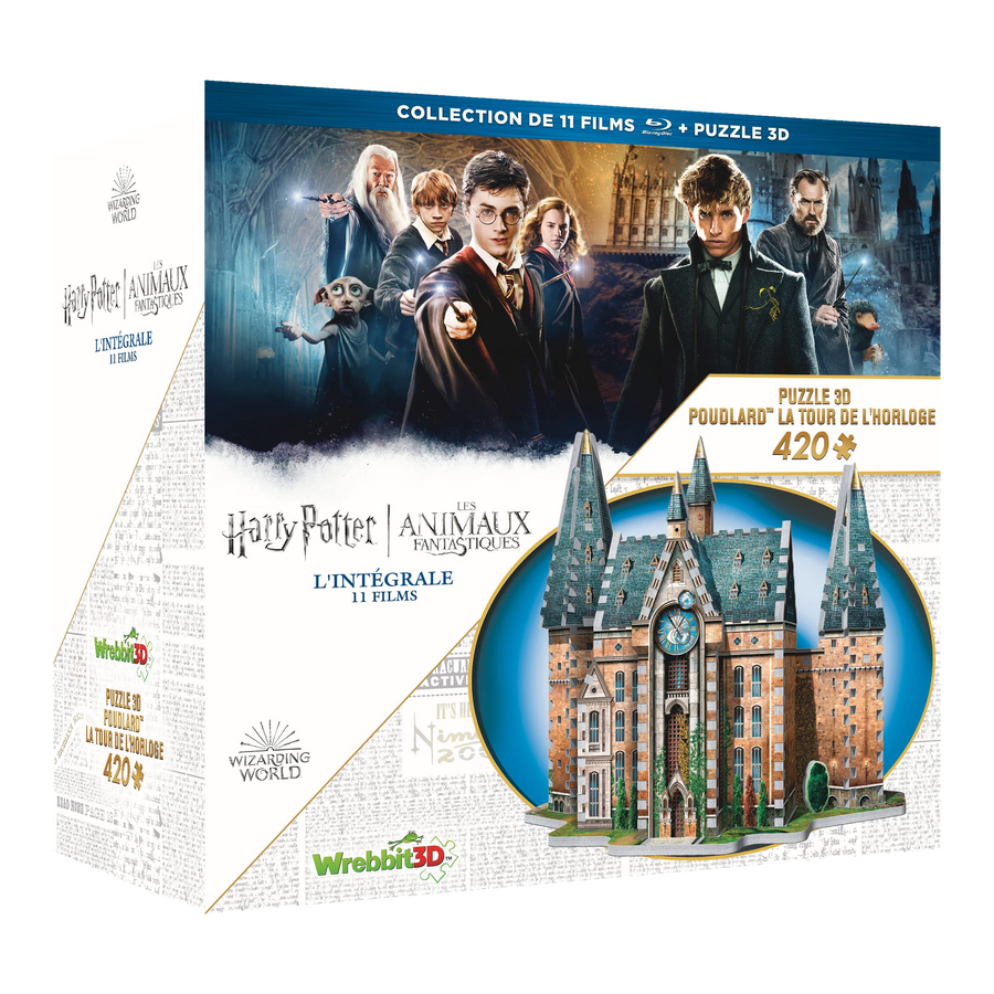 Coffret Blu-ray Harry Potter et Les Animaux fantastiques 11 films avec puzzle 3D