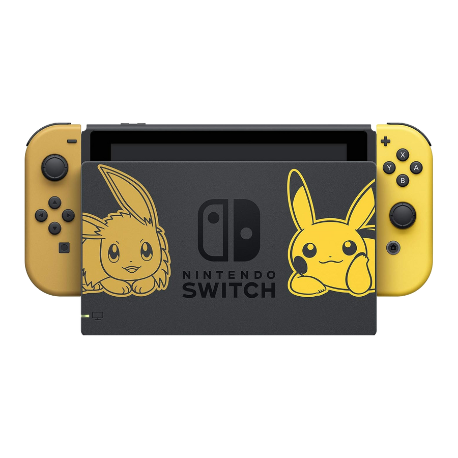 Nintendo Switch édition Pikachu & Évoli sur son socle
