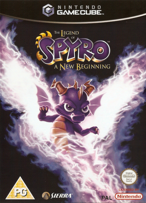 Jaquette PAL de The Legend of Spyro: A New Beginning sur Nintendo GameCube