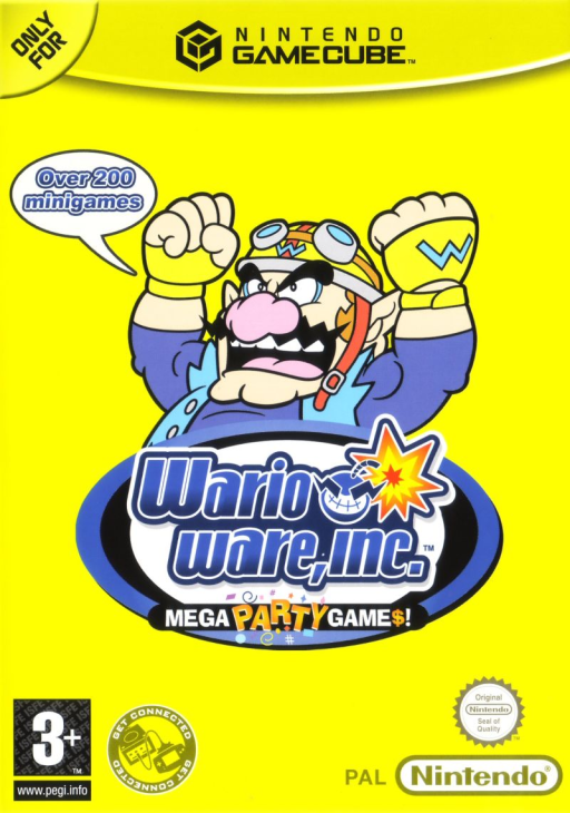 Jaquette PAL de WarioWare, Inc.: Mega Party Game$! sur Nintendo GameCube