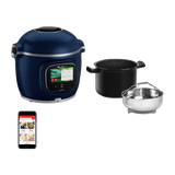 Moulinex Cookeo Touch Pro bleu mat et ses accessoires