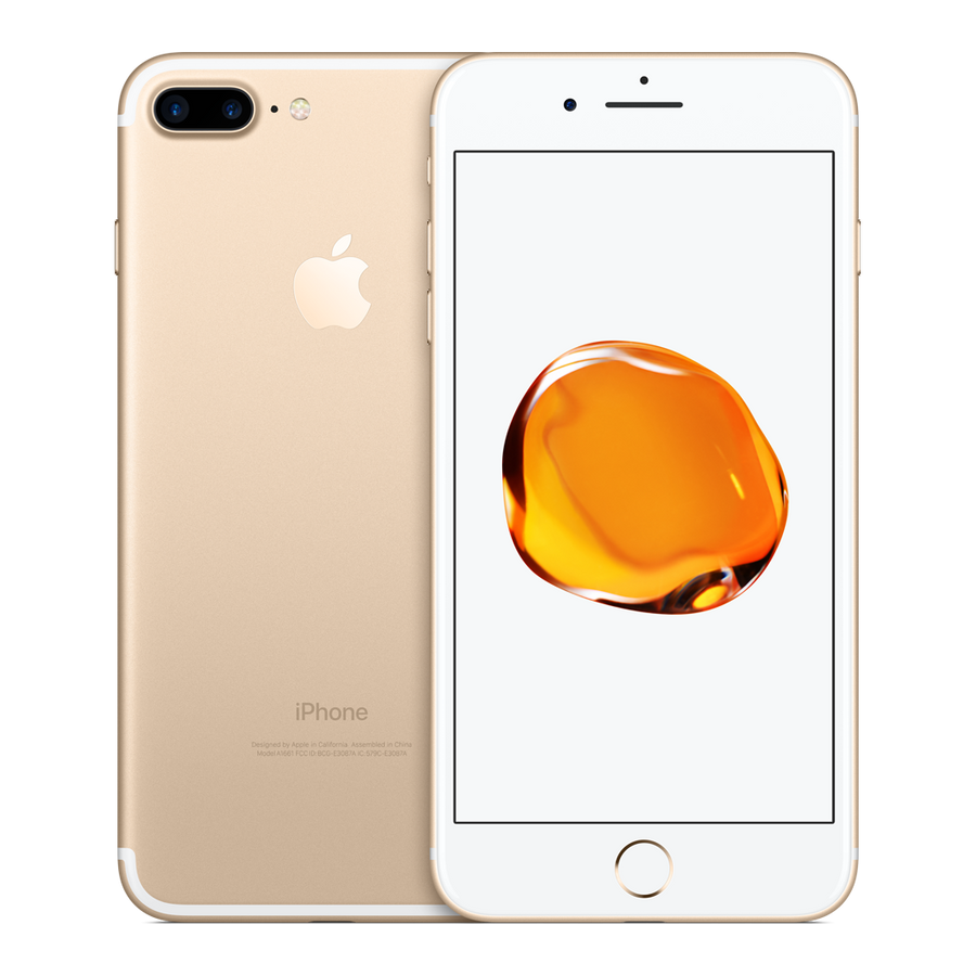 iPhone 7 Plus 32 Go or, vu de face et de dos