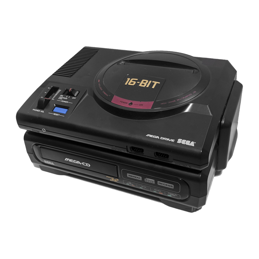 Sega Mega Drive 1 et Mega CD 1