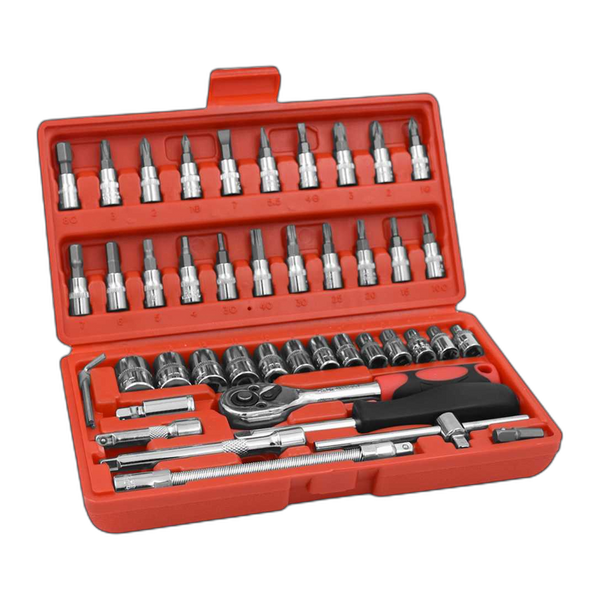 Fischer Darex Coffret 46 pièces douilles et cliquet