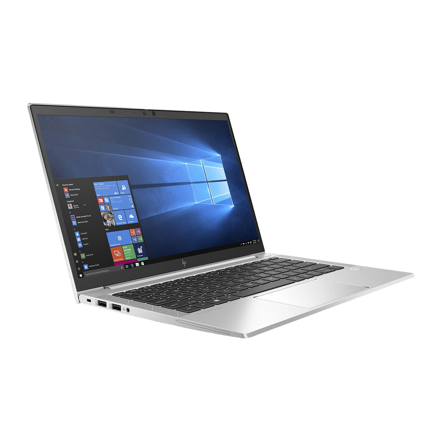 HP EliteBook 830 G8 argent, ouvert