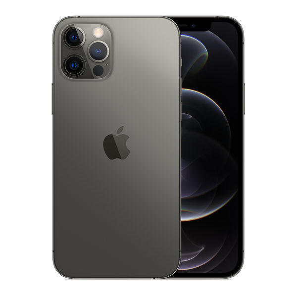 iPhone 12 Pro graphite, dos et face