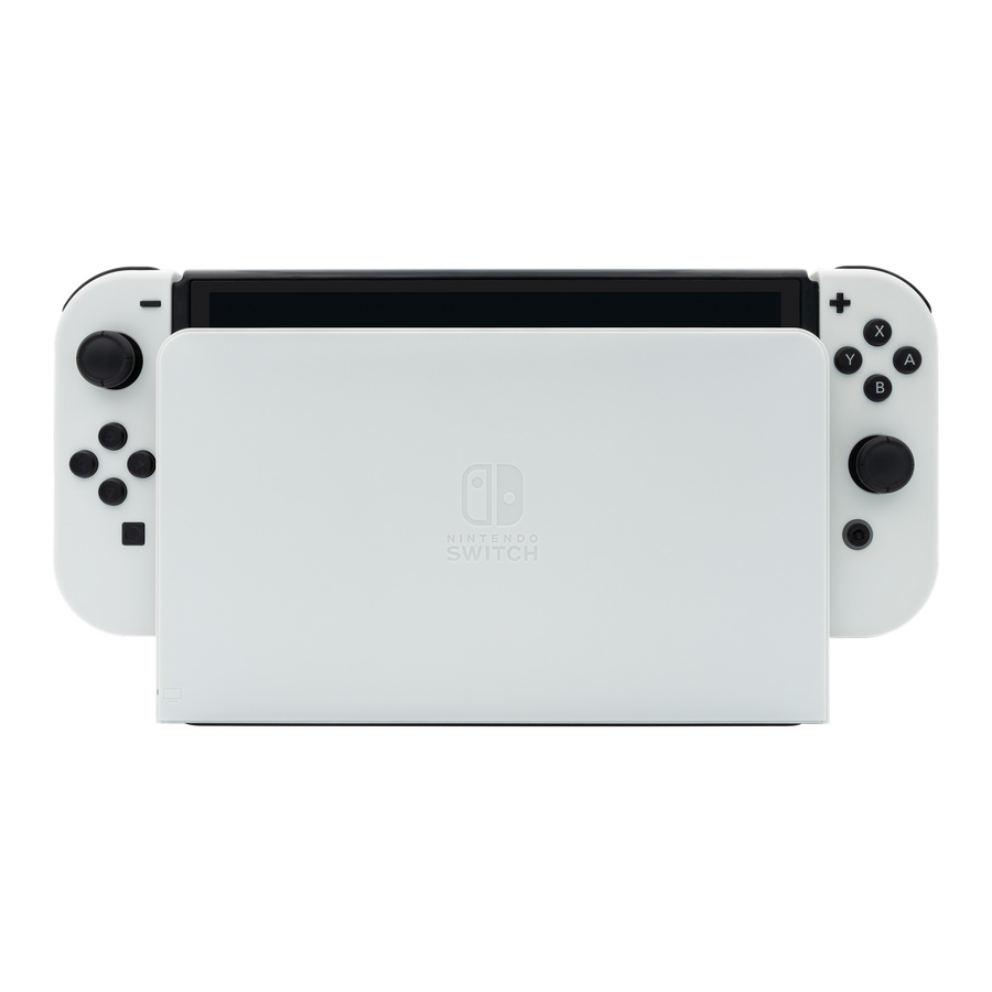 Nintendo Switch OLED blanche avec son socle