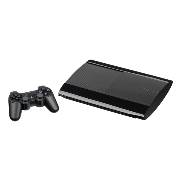 Console PlayStation 3 Ultra Slim 12 Go noire avec manette DualShock 3