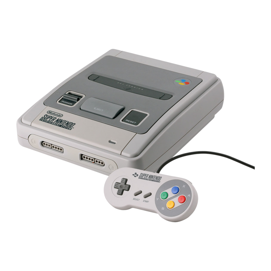 Console Super Nintendo PAL grise avec sa manette